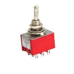 Трипозиційний тумблер MTS-303 ON-OFF-ON 9-pin